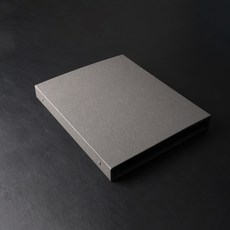 코크 그레이 이탈리아 원단 포트폴리오 바인더 A4, 1개, 0장