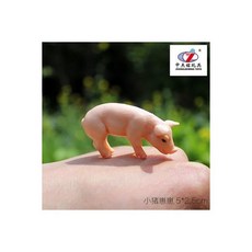 아기예수 시뮬레이션 동물 돼지 플라스틱 부모 농장 장난감 장식 모델 마이크로 조경 정원, Piglet 5 X 2.5cm - 돼지장난감