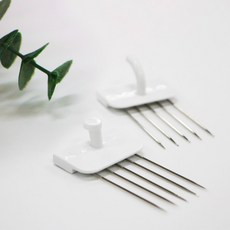 못 없이 벽지에 꽂는 꼭꼬핀 일자형 U자형 벽지 파티션 소품 소품걸이 인테리어, U자형 8개, 1개
