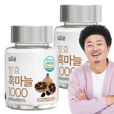 발효 흑마늘 1000 윤택 알레 500mg x 60정, 2개