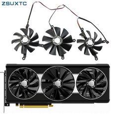 울트라 그래픽 카드 냉각 팬 CF1015H12S 4 핀 RX 5700XT 쿨러 팬 XFX Radeon RX 5700 XT THICC III, 한개옵션0