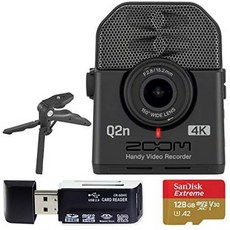 Zoom Q2n-4K Ultra High Definition Handy Video Recorder + 128GB Memory Card with SD Adapter + USB Ca, One Color_One Size, 상세 설명 참조0, 상세 설명 참조0