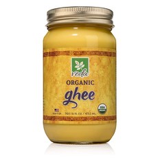 veda ghee 유기농 풀 먹인 버터 버터 투명 버터 유기농 버터 먹인 풀 버터 먹인 풀 먹인 버터 유기농 풀 먹인 버터 기름 무염 버터 기름 16oz, One Color, One Size