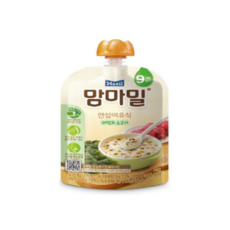 맘마밀 매일 안심이유식 9개월부터, 100g, 20개, 혼합맛(미역/소고기)