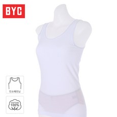 [BYC] 순면 여성 민소매 레이어드 흰색 런닝 BYC1906