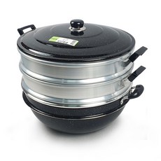 마블 다기능 3단 찜솥 찜냄비 찜기 찜통 가마솥 (28cm~48cm), 42cm, 1개