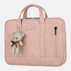 PCTN 노트북 파우치 가방 엘지그램 삼성갤럭시북 애플 손잡이 달린 예쁜 가방, 핑크