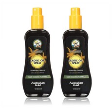 오스트레일리안 골드 다크 태닝 오일 스프레이 237ml 2팩 Australian Gold Dark Tanning Exotic Oil Spray 8 Ounce, 2개