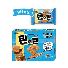 하늘처럼 바삭하고 얇은 세겹 비스켓 [틴인틴200g] 츄러스 씨앗호떡맛, 6박스, 200g