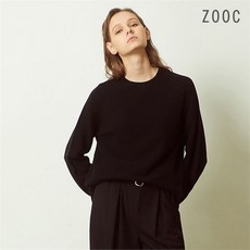 주크 소매 버튼 포인트 홀가먼트 니트 Z204KSK206 BK