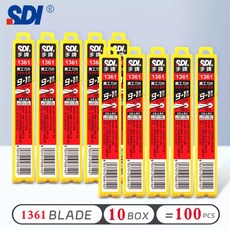 SDI 핸드 유틸리티 나이프 합금 펜 흔들림 방지 30 도 합금강 소형 3006C, 10box 1361 100pcs, 10개