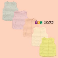 라운드넥 구스다운 경량조끼 PKA4VP2210