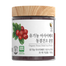 자연해답 유기농 아사이베리 동결건조 분말 100%, 100g, 1개