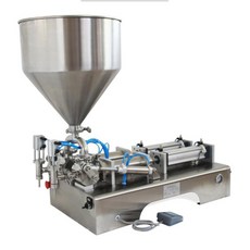 더블 헤드 페이스트 충전 기계 공압 꿀 칠리 소스 세탁 세제 식용유 알코올 캐닝, UK, 100-1000ml, 110V, 1개