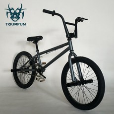 20인치 BMX 자전거 묘기 입문용 비엠엑스 소형 미니 학생, 단일사이즈, 그레이