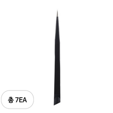 꾹꾹이 네일핀셋, 블랙, 7개