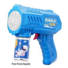 우주 비행사 전기 버블건 거품 기계 자동 비누 여름 야외 파티, 8.Bubble Gun 7, 1개