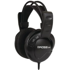 해외1499291 Koss UR20 3.5 mm 잭 Hifi Stereo 사운드 Wired Over-Ear 헤드폰 Without 마이크 and No 볼륨, Black_UR-20, 상세 설명 참조0, Black