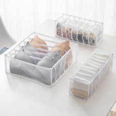 메쉬소재 칸막이 정리함 1P (화이트), 6칸, 6칸, 1개