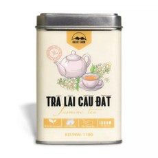 Dalat Farm Tra Lai Cau Dat 베트남 달랏 쟈스민 차 쟈스민티 녹차 110g, 4개, 1개입
