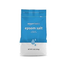 Amazon Basics Epsom Salt Soak 황산마그네슘 USP 14kg3파운드 1팩, 3.00 Pound (Pack of 1), 1.36kg, 1개