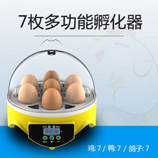 롱라움 메추리알 병아리 부화기 달걀 계란 조류 메추리 오리 닭 유정란 알 자동 17알 12알 인큐베이터, 7 개