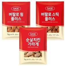 사세 치킨 3종 SET (순살치킨가라게+버팔로윙+버팔로스틱)