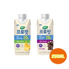 매일 셀렉스프로핏 우유단백질드링크 250ml 바나나2+모카초콜릿2/총4개입/무배