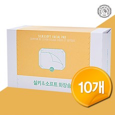 더페이스샵 (10개) 데일리 뷰티툴즈 실키 소프트 코튼패드 80매, 10개