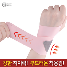 가드웰 초슬림 초경량 손목보호대, 핑크, 1개