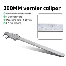 0-200mm 디지털 캘리퍼 스테인레스 스틸 카바이드 스크라이버 평행 마킹 버니어 게이지 도구, 01 A, 1개