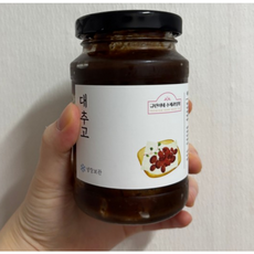 무설탕 국산 대추 100% 달지않는 대추고 대추청 수제청 과일청 차답례품 선물, 1개, 1개입, 580g