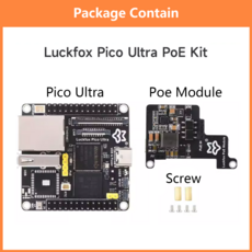 Luckfox Pico 울트라 RV1106 RISCV 리눅스 개발 보드 통합 ARM CortexA7 RISCV MCU NPU ISP 프로세서 8GB EMMC, 3) Pico Ultra and POE