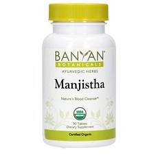 Banyan Botanicals Manjistha 만지스타 추출물 90정