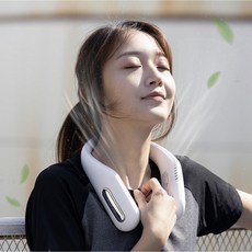 USB 넥밴드 선풍기 F41 미니선풍기 무선선풍기 서큘레이터 목선풍기 넥풍기 목걸이 선풍기, 그린