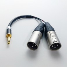 카나레 수제작 4.4mm to XLR 수 Y 케이블 4.4 - XLR 수 앰프 DAC (길이 선택), 2m - 4.4dac