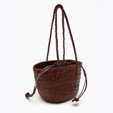여성 버킷백 숄더 미니 드래곤 라탄 백 위빙백 여름 가방