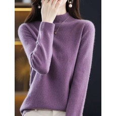 부드러운 촉촉한 캐시미어 터틀넥 니트 긴팔 스웨터 여성 겨울 가을 S~3XL 인박카24512