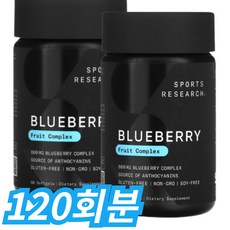 스포츠리서치 블루베리 컨센트레이트 800mg 소프트젤, 1개, 120회분