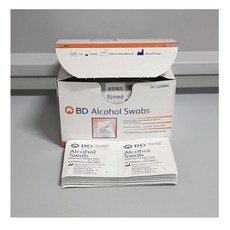 (BD) 비디알콜스왑 326894 (ALCOHOL SWAB/일회용) 1box 100ea, 1개 - bd알콜스왑