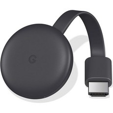 Amazon Renewed Google Chromecast (3세대) 미디어 스트리머 - Black (갱신) 129430