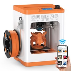 3d 프린터-추천-WEEFUN 3D 프린터 Tina2S fdm 3D 프린터 자동 베드 레벨링 기능 탑재 고정밀 인쇄 고속 인쇄 정전 복귀 탈착식 PEI 스프링 스틸 플랫폼 WIFI 연결 기능, Orange