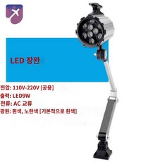 방폭 비상등 작업등 스포트라이트 밀링, 12.LED긴암9W110V-220V, 1개