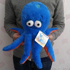 프리 shipping 30cm=11.8 Original 3D eyes 블루 문어 인형 동물인형 소프트