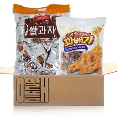 알들애 맛있는 크리스피 허니꽈배기 530g+눈꽃쌀과자 920g, 1개, 530g