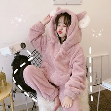코코나인 포근한 양털 잠옷 상하세트 홈웨어 417