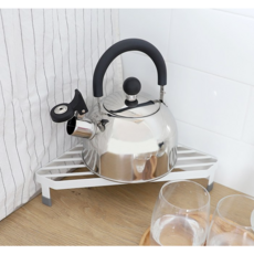 HICKIES 히키스 주방 욕실 거실 책상 철제 선반 다용도 코너 받침대 코너선반 코너정리대, 화이트