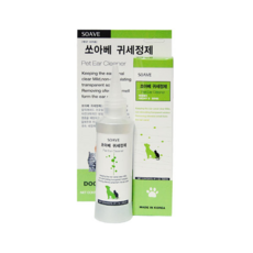 [쏘아베 귀세정제] 강아지 고양이 위생관리 외이염 귓병 예방 귀청소용 귀세정제120ml, 1개, 120ml