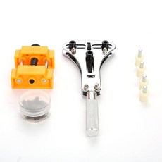 시계 수리 도구 키트 백 오프너 렌치 키 + 시계 케이스 운동 홀더 + 18Pcs 교환 팁 + 4Pcs 플라스틱 핀 포함|수리 도구 & 키트|