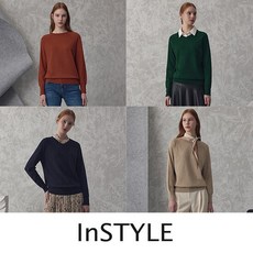 아틀리에나인 여성용 에센셜 울 브이넥 니트 T-6923 상품 이미지